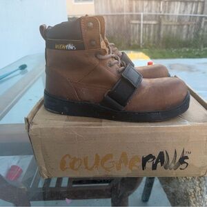 Cougar Brown and Black Work Boots